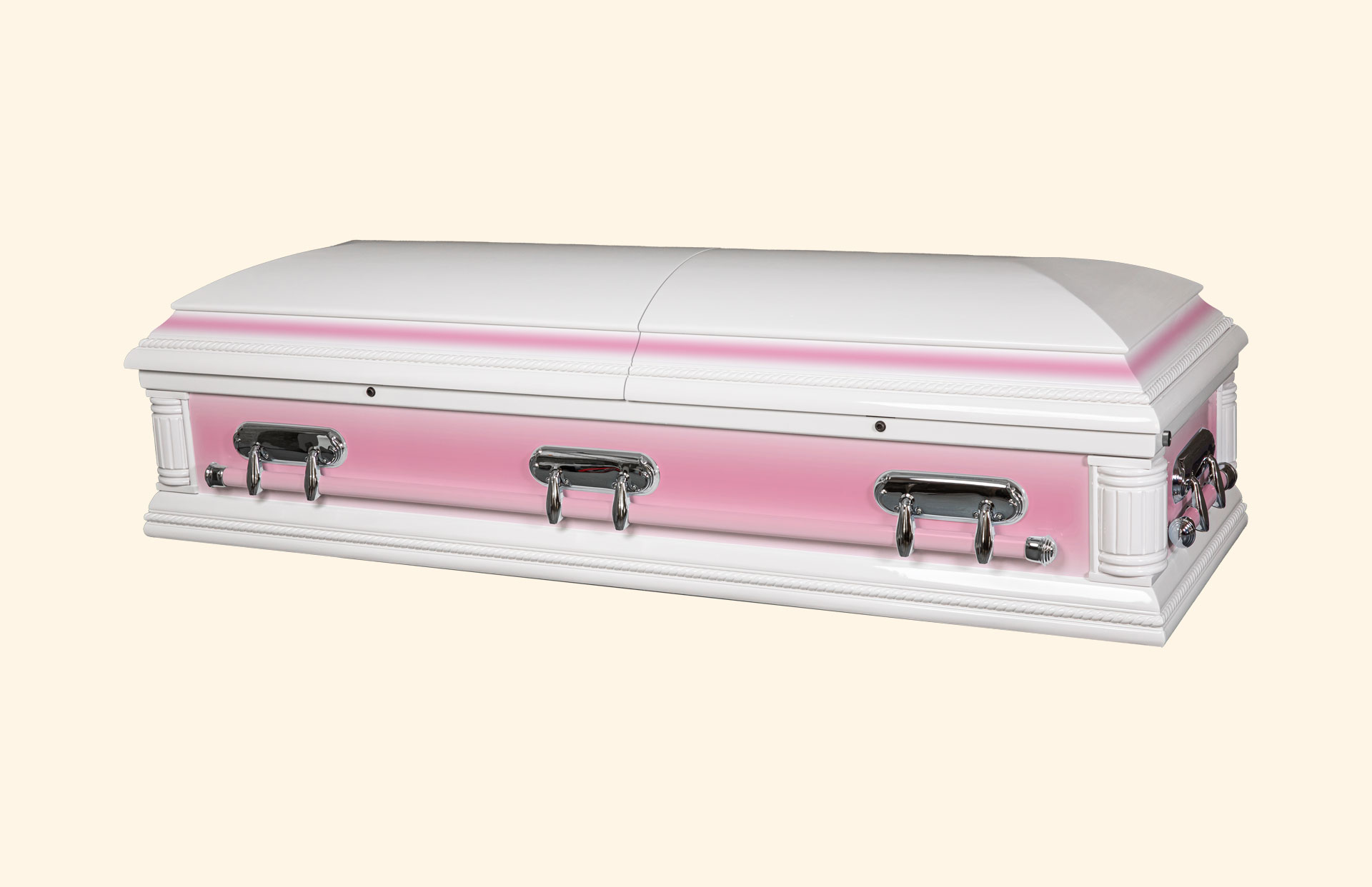 Purity Solid Pink Wood American Casket